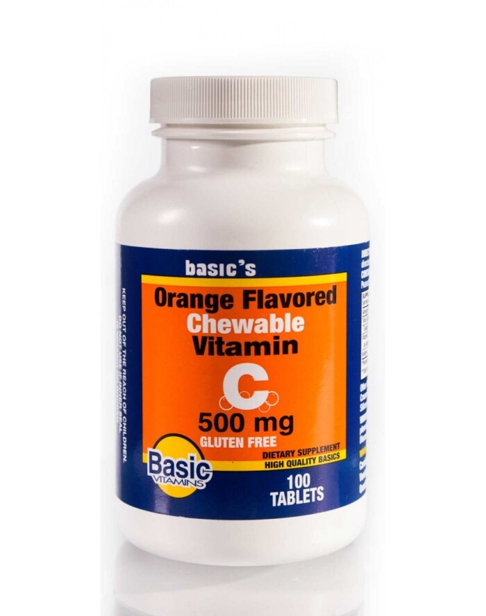 Basic's Orange Flavored Chewable Vitamin C